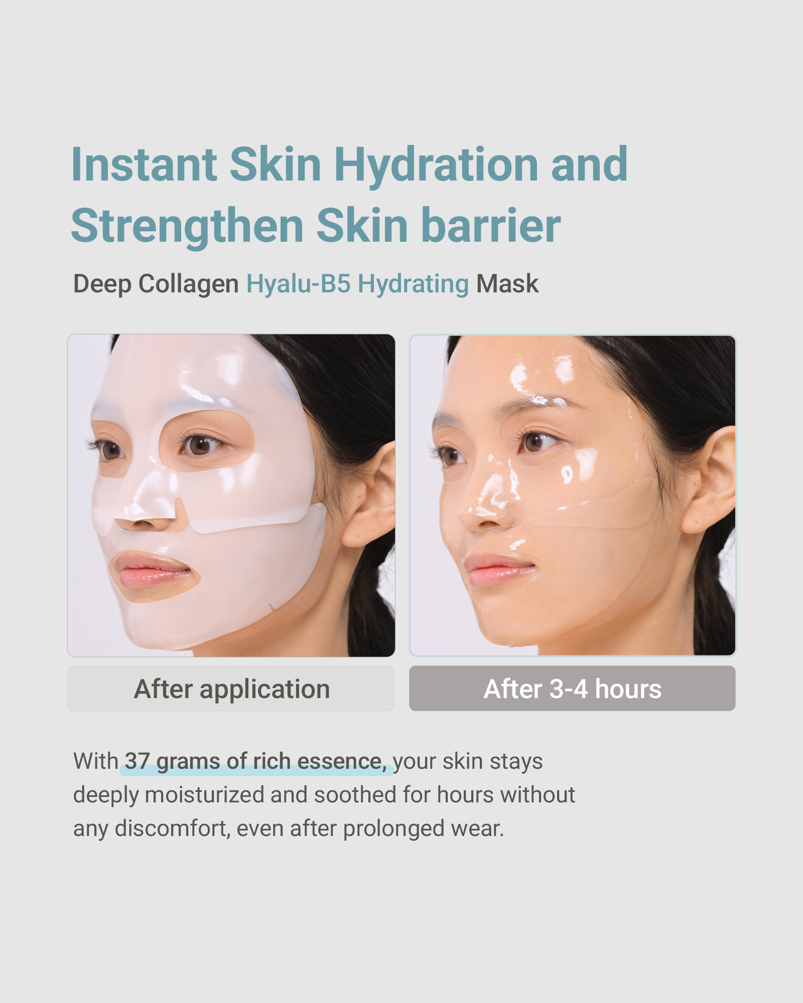 Deep Collagen Hyalu-B5 Hydrating Mask (4pcs)