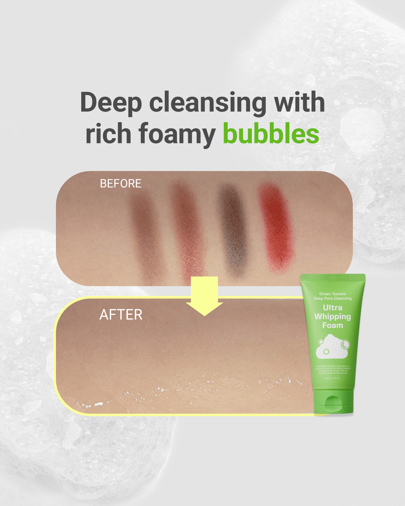 Green Tomato Deep Pore Cleansing Ultra Whipping Foam