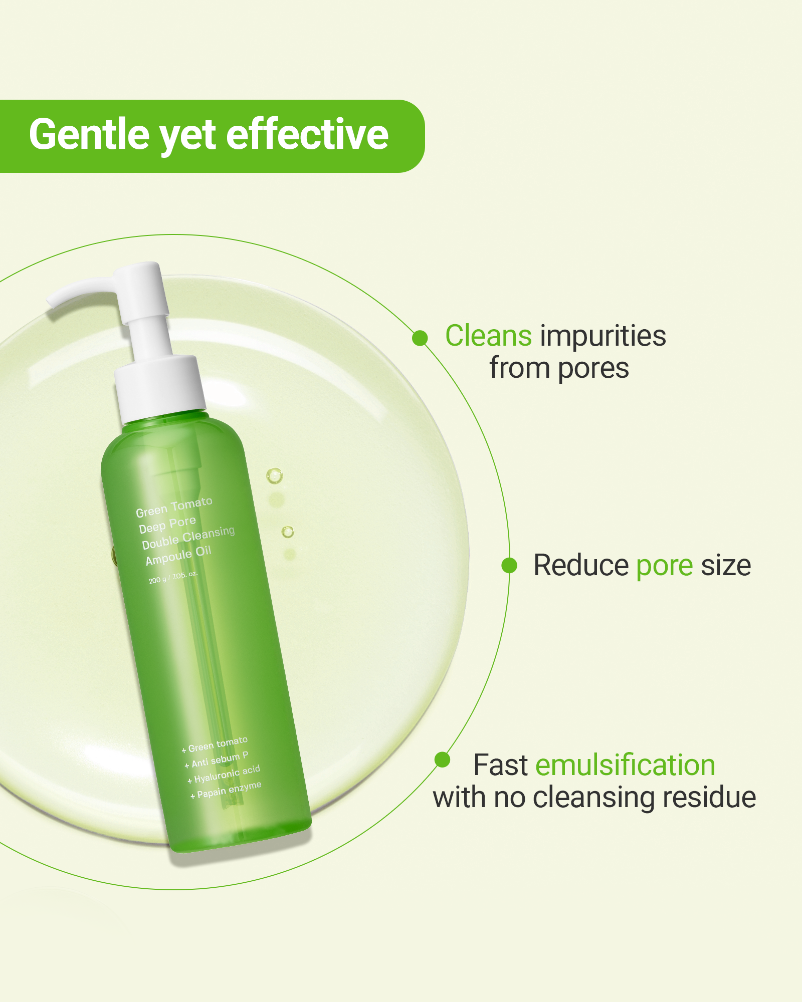 Green Tomato Double Cleansing Ampoule Oil