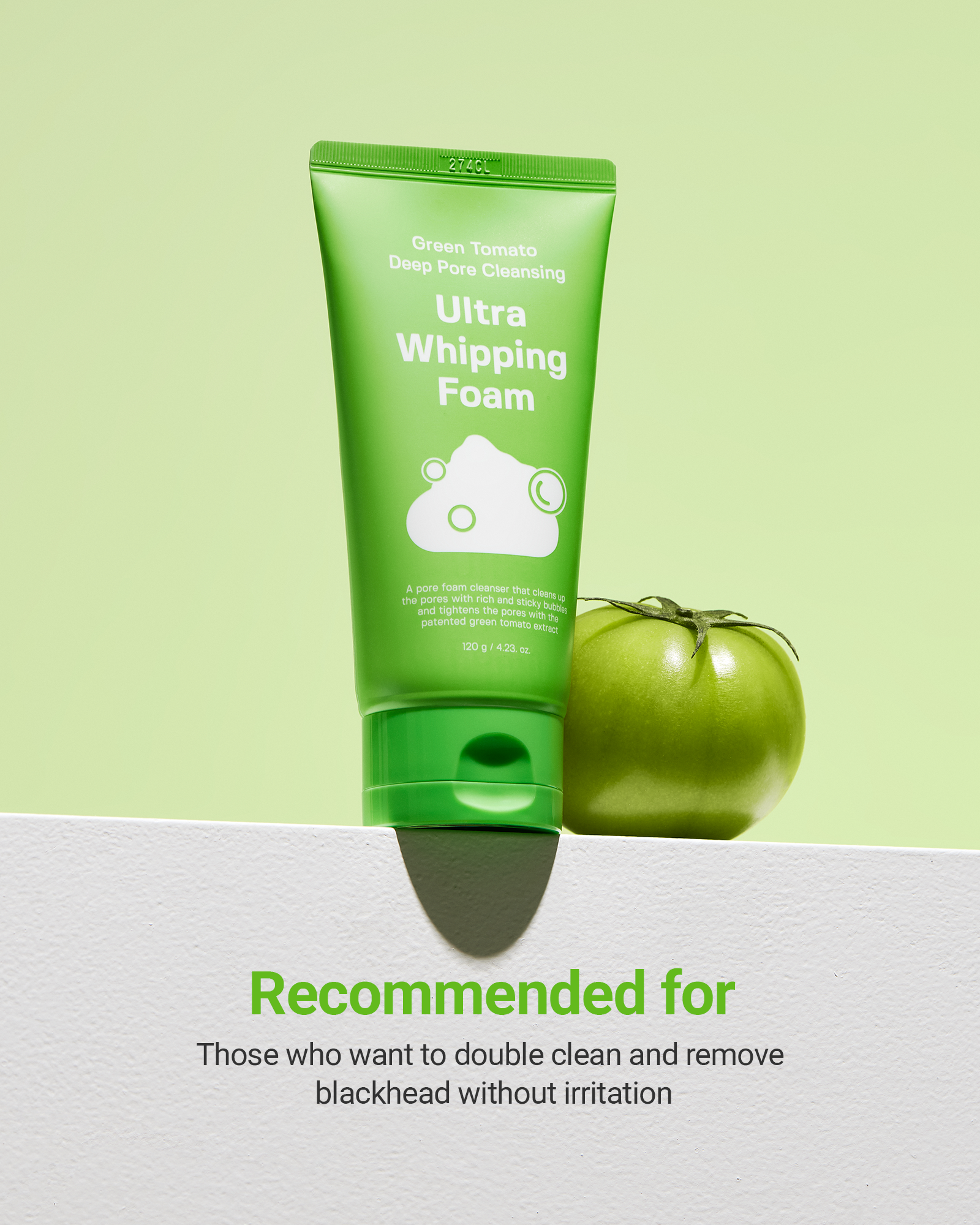 Green Tomato Deep Pore Cleansing Ultra Whipping Foam